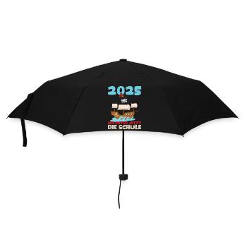 Écolier 2025 Inscription des jeunes filles à l’école 2025 Décoration - Parapluie standard - noir - Devant