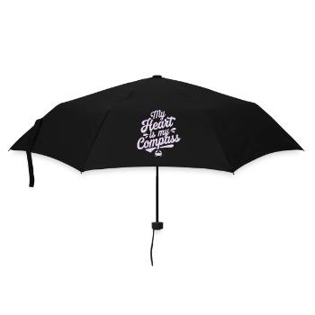 Cancer Zodiac Sign: My Heart Is My Compass - Umbrella (small) - black - Front
