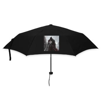 Soldat Krieger - Regenschirm (klein) - Schwarz - Vorne