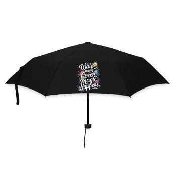 Kreatives Hobby Für Anfänger In Der - Regenschirm (klein) - Schwarz - Vorne