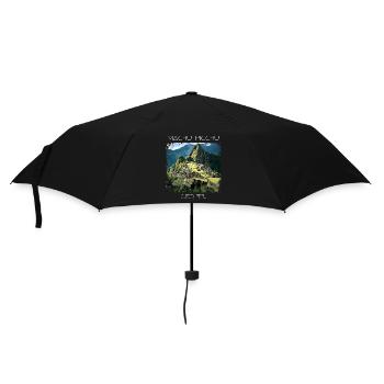 Machu Picchu - Regenschirm (klein) - Schwarz - Vorne