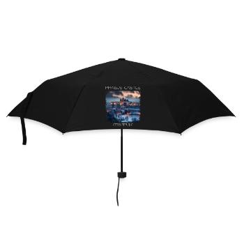 Prager Burg - Regenschirm (klein) - Schwarz - Vorne