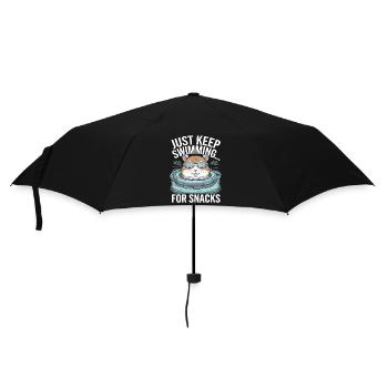 Un hamster nage pour se grignoter - Just Keep Swimming - Parapluie standard - noir - Devant