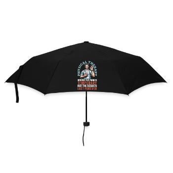 Physical Therapy Where The Pain Is Chiropractor - Umbrella (small) - black - Front