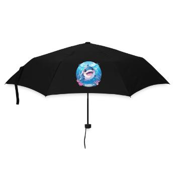 Haie Hai - Regenschirm (klein) - Schwarz - Vorne