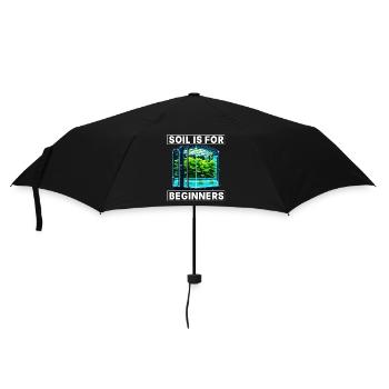 Erde ist für Anfänger - Regenschirm (klein) - Schwarz - Vorne