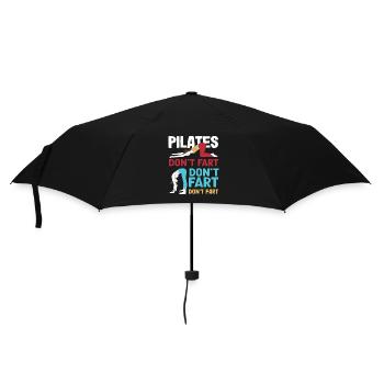 Exercice humoristique Pilates sans pets - Parapluie standard - noir - Devant