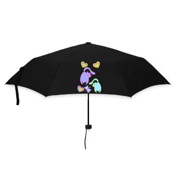 Chats Rétro Chat des années 80 des années 90 Vintage Chaton Enfant - Parapluie standard - noir - Devant