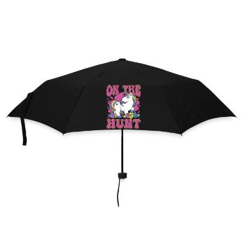 On the Hunt Unicorn Easter - Umbrella (small) - black - Front