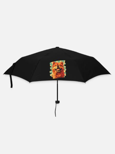 Chow Chow - Regenschirm (klein) - Schwarz
