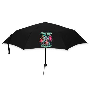 Wenn ihr mich sucht, ich bin am Rande des Wahnsinn - Regenschirm (klein) - Schwarz - Vorne