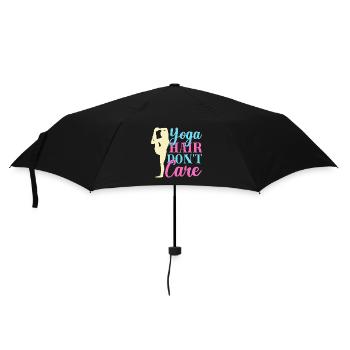 Yoga Cheveux Ne S’en soucie Pas Drôle Yoga - Parapluie standard - noir - Devant