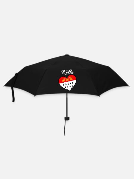 Köln Kölle Karneval Alaaf Kölner Kölsch Veedel - Regenschirm (klein) - Schwarz