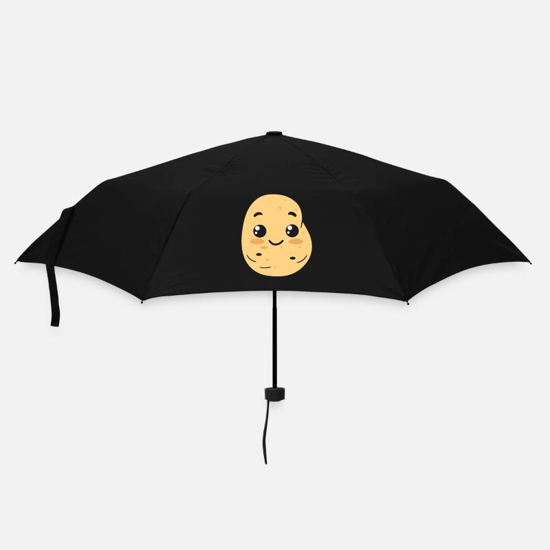 Kartoffel - Regenschirm (klein) - Schwarz