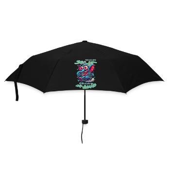 Wenn ihr mich sucht, ich bin am Rande des Wahnsinn - Regenschirm (klein) - Schwarz - Vorne
