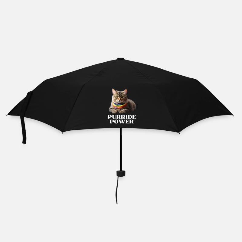 Purride Power Pride Cat Lover - Umbrella (small) - black