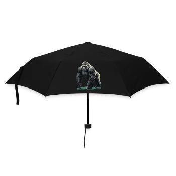 Mountain gorillas Mountain gorilla - Umbrella (small) - black - Front