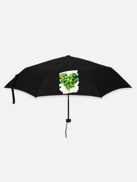 Saint-Patrick Shamrock Heart - Parapluie standard - noir