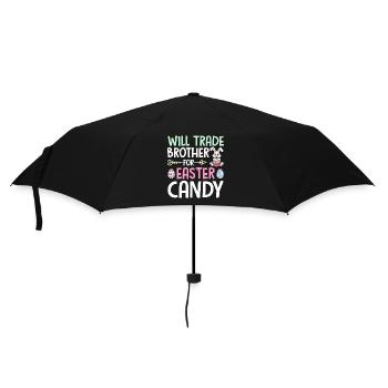 Will Trade Brother For Easter Candy - Regenschirm (klein) - Schwarz - Vorne