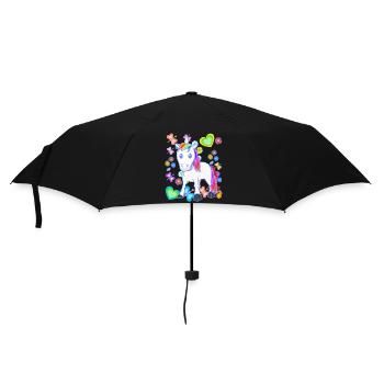 Licorne Licornes Été Enfants Enfant Poney Cheval - Parapluie standard - noir - Devant