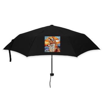 Fuchs - Regenschirm (klein) - Schwarz - Vorne