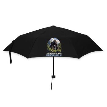 Mountain gorillas Mountain gorilla - Umbrella (small) - black - Front