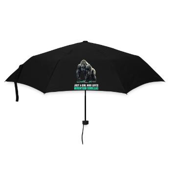 Mountain gorillas Mountain gorilla - Umbrella (small) - black - Front