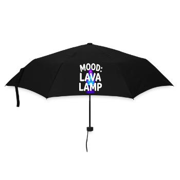 Lava -lampe Retro Ästhetische Psychedelische - Regenschirm (klein) - Schwarz - Vorne