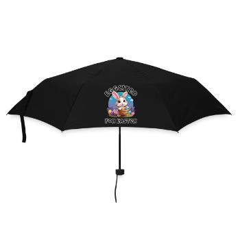 Eggcited for Easter - Umbrella (small) - black - Front