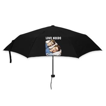MÄNNER SCHLAFEN LOVE NEEDS CLOSENESS - Regenschirm (klein) - Schwarz - Vorne