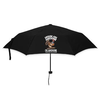 Auerhahn - Regenschirm (klein) - Schwarz - Vorne