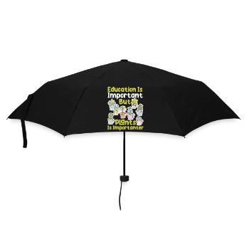 Plant Lover Gardening Education Is - Umbrella (small) - black - Front