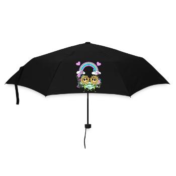 Arc-en-ciel Hippie Tournesols Enfants - Parapluie standard - noir - Devant