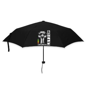 Strauß Vogel Sonnenbrille 13 Jahre Geburtstag - Regenschirm (klein) - Schwarz - Vorne