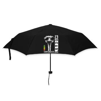 Vogel Strauß Sonnenbrille 13 Jahre Geburtstag - Regenschirm (klein) - Schwarz - Vorne