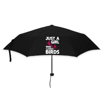 Bird Watching Cute Bird Lover - Umbrella (small) - black - Front