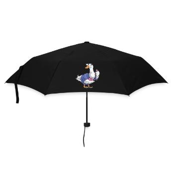 Duck Secretary Telephone Office - Umbrella (small) - black - Front