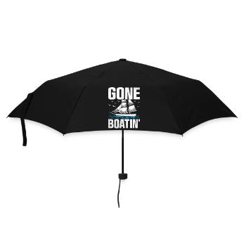 Gone Boatin' Paddelboot - Regenschirm (klein) - Schwarz - Vorne