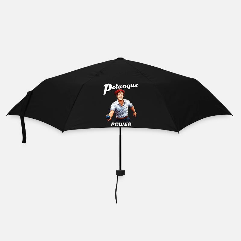PUISSANCE DE LA PÉTANQUE - Parapluie standard - noir