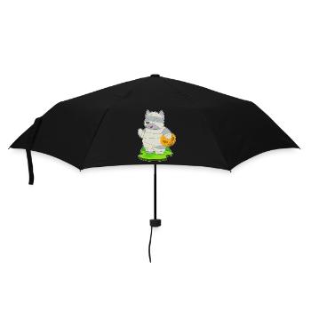 Cat Halloween Mummy - Umbrella (small) - black - Front
