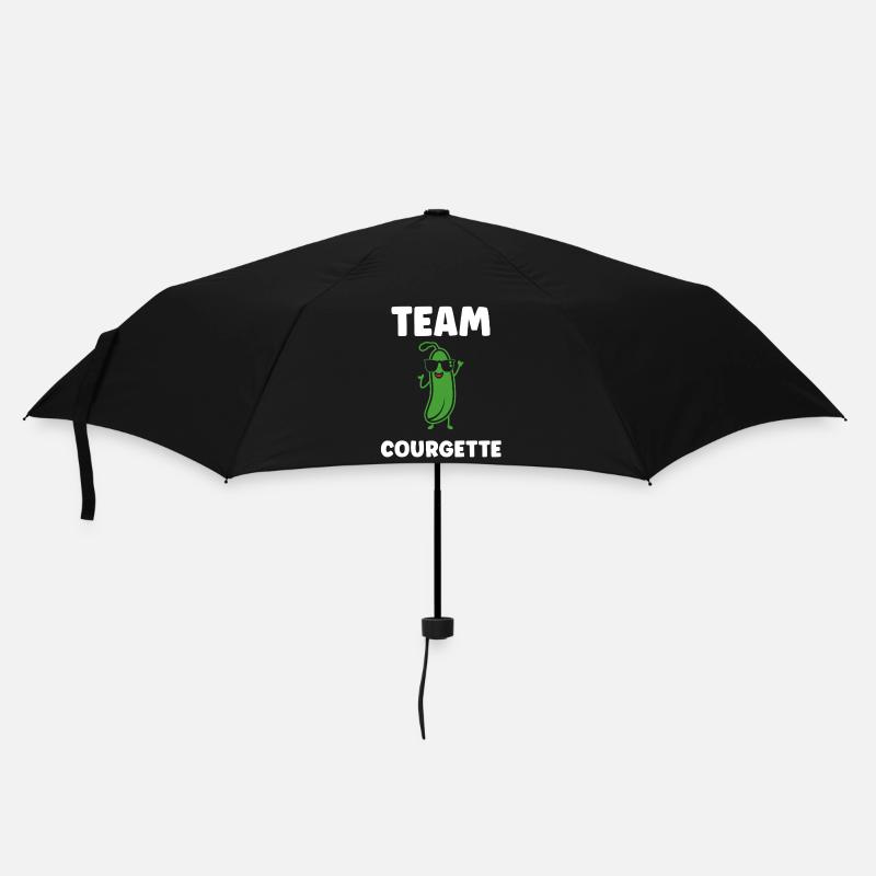 Zucchini-Humor - Regenschirm (klein) - Schwarz
