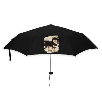 Finnischer Lapphund - Regenschirm (klein) - Schwarz - Vorne