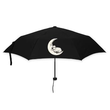 Rêver de lune avec des moutons - Évasion imaginative - Parapluie standard - noir - Devant