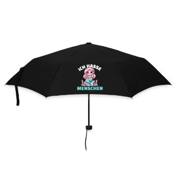Cheeky mermaid with a cynical message - Umbrella (small) - black - Front