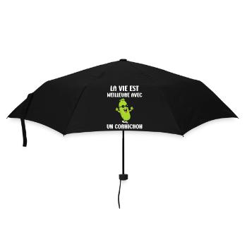 Humour Cornichon - Parapluie standard - noir - Devant