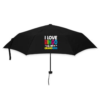Les joueurs de bingo aiment leurs petits-enfants - Parapluie standard - noir - Devant