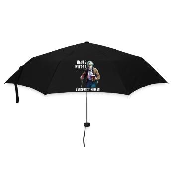MAN TODAY AGAIN SUPERVISED DRINKING - Umbrella (small) - black - Front