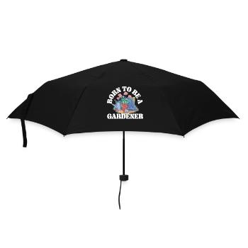 Plant Lover Gardening Born To Be A - Umbrella (small) - black - Front