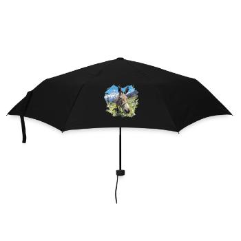 Âne Esel - Parapluie standard - noir - Devant