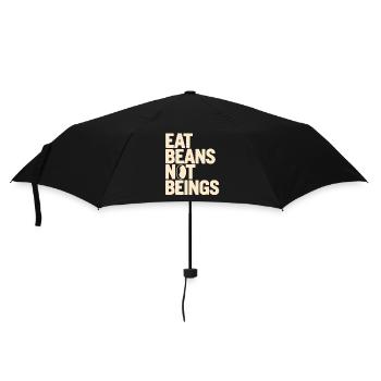 Manger des haricots n’est pas végétalien végétarien - Parapluie standard - noir - Devant